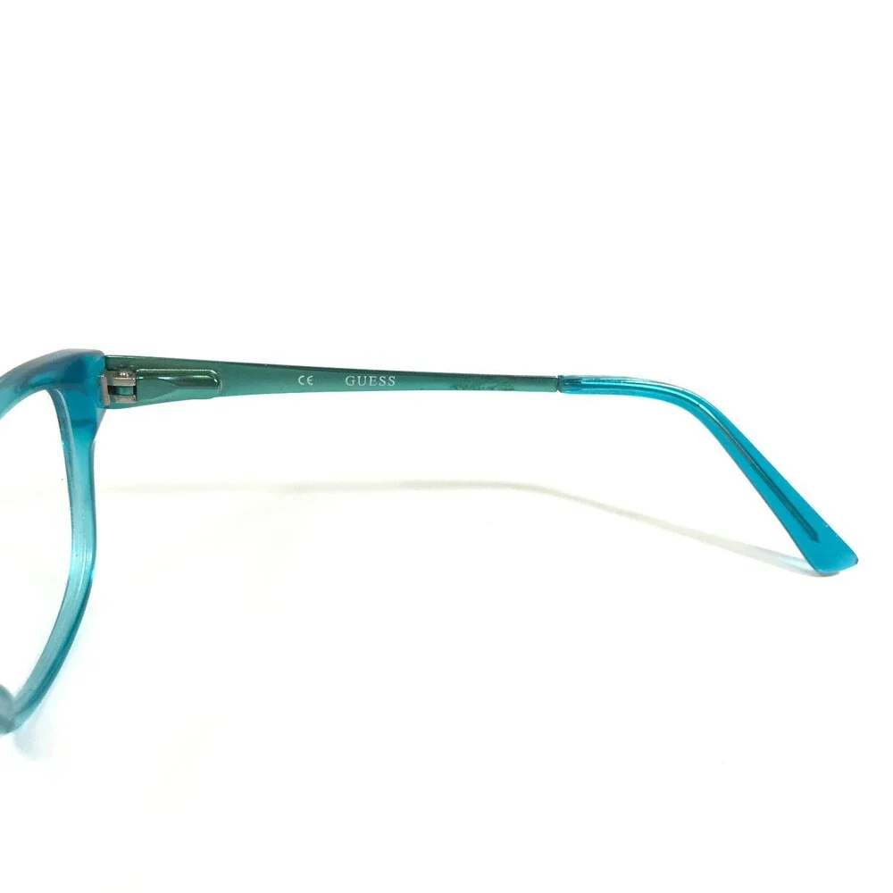 Guess Eyeglasses Frames GU9135 089 Clear Blue Cat Eye Full Rim 48-15-130